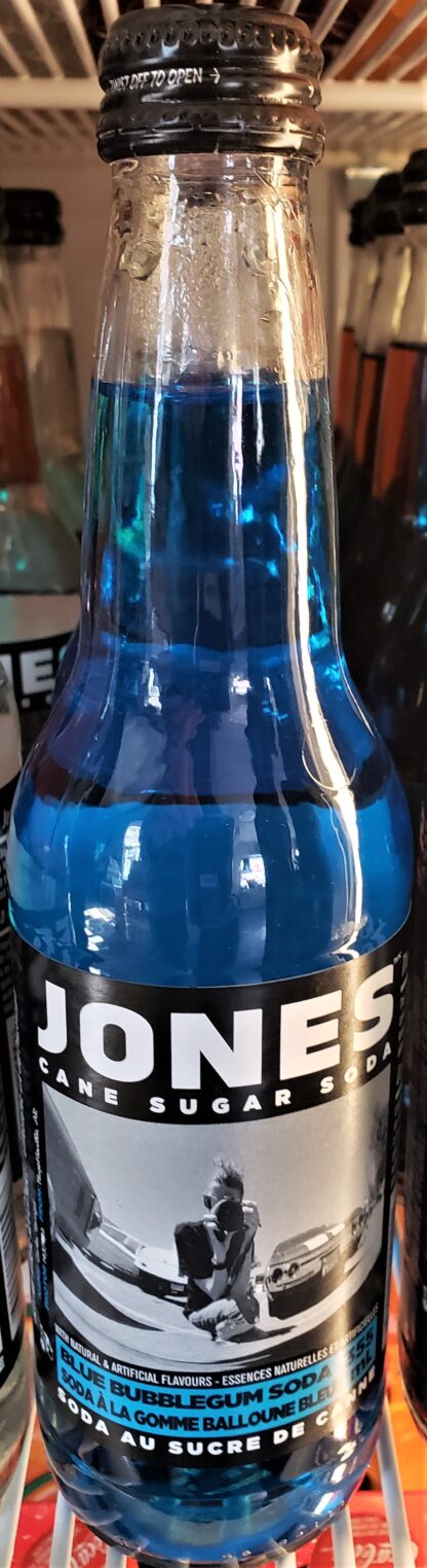 jones bottle blue bubblegum soda