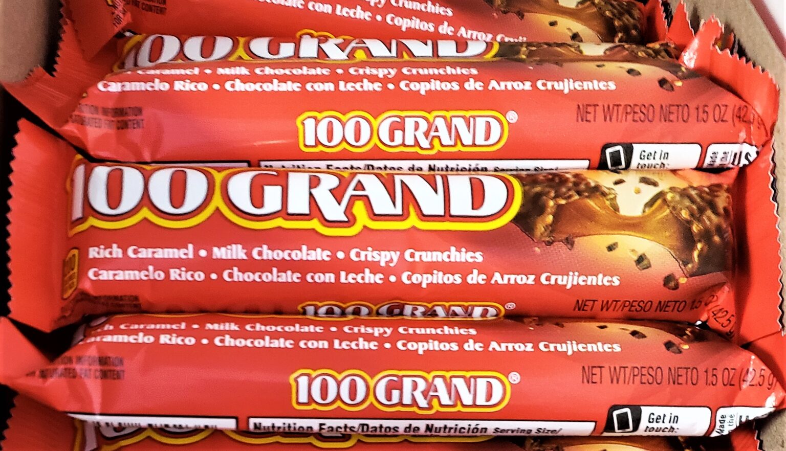 100 Grand Chocolate Bar 42g Crowsnest Candy Company