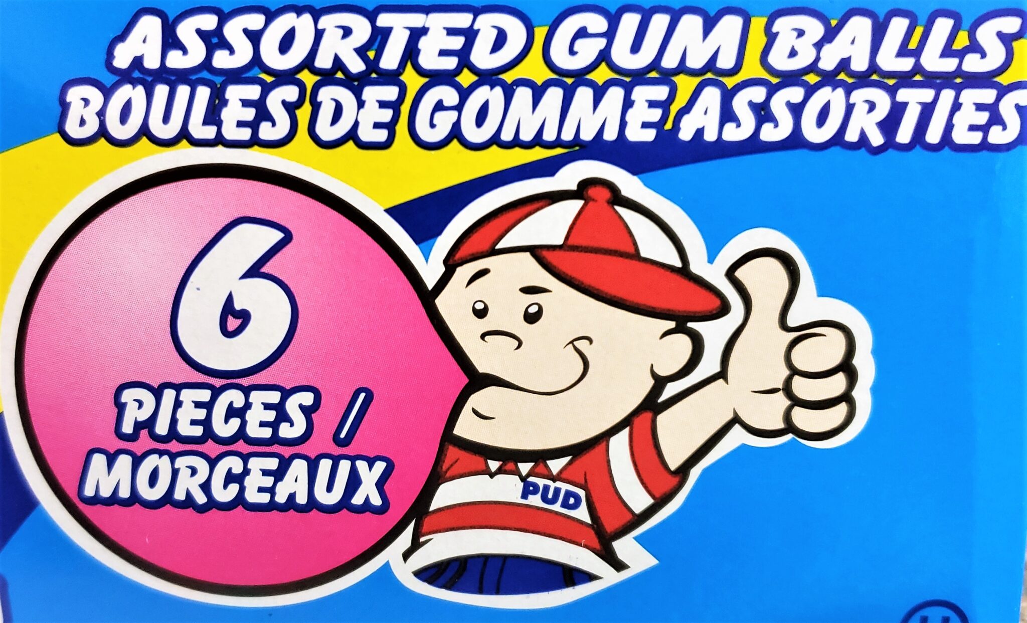 Dubble Bubble Assorted Gum Balls 6 Piece Crowsnest Candy Company