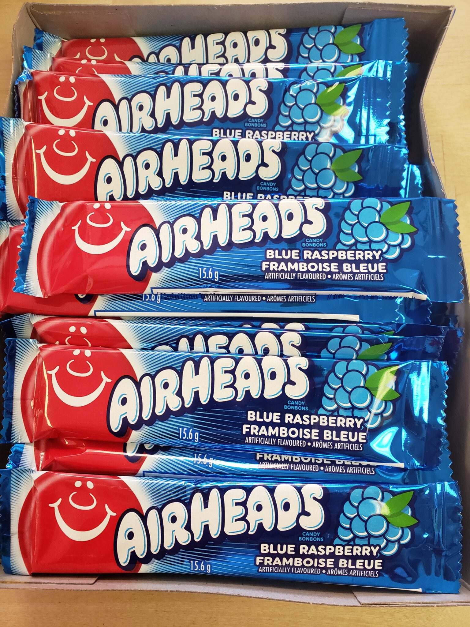 Airheads Blue Raspberry Crowsnest Candy Company