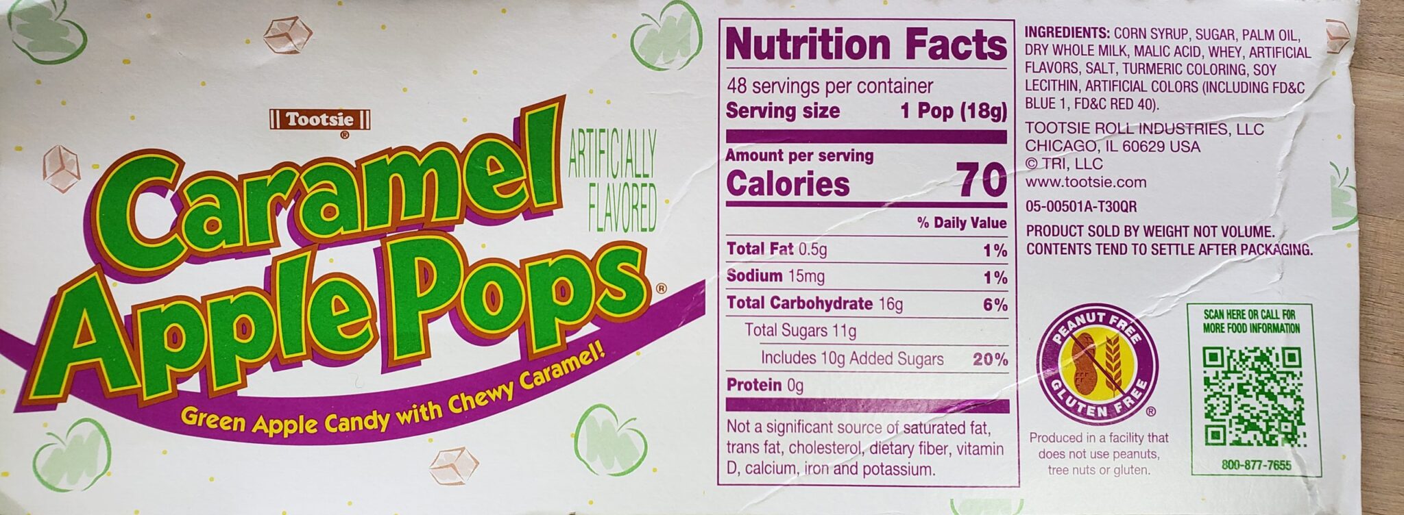 Tootsie Caramel Apple Pop Crowsnest Candy Company