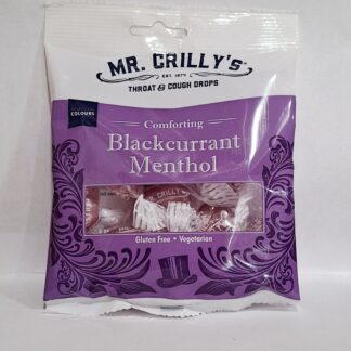 Mr. Crilly's Blackcurrant Menthol Throat and Cough Drops 90g