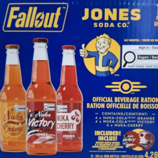 Fallout Jones Soda Assorted 12 pack-Glass Bottles 4.26L