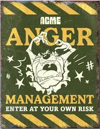 Tin Sign Taz Acme Anger Management 16"x12.5" 290g