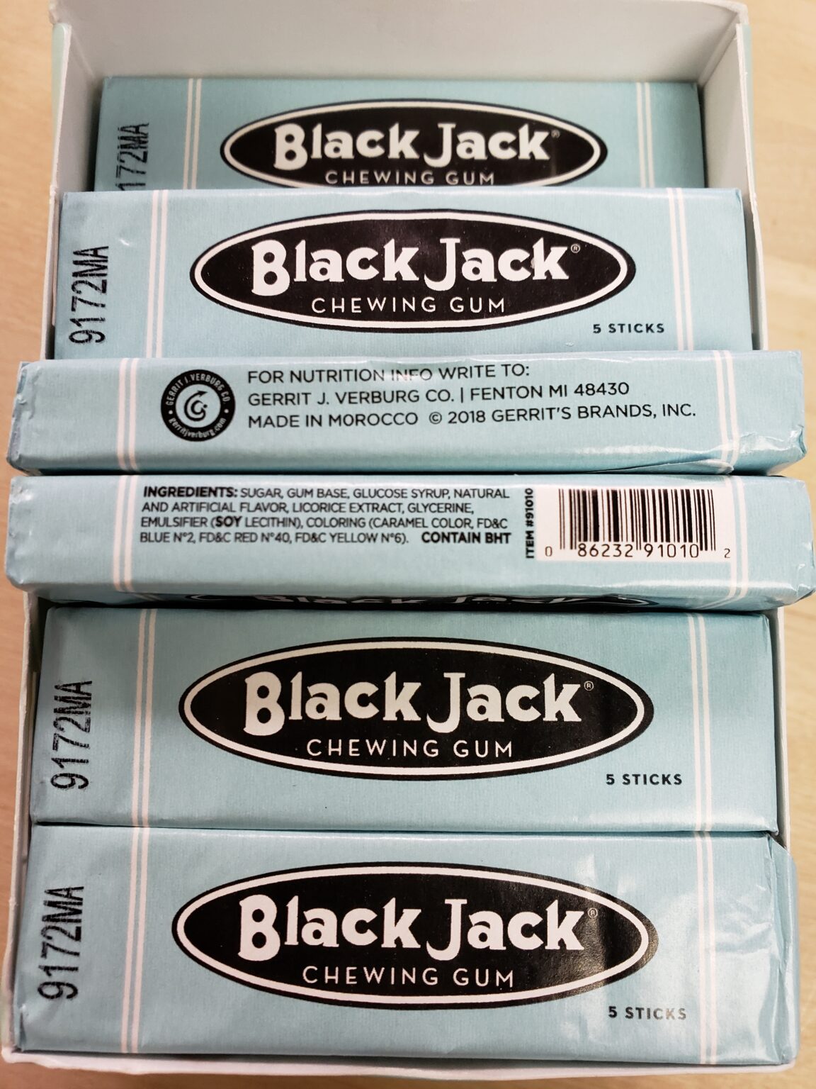 Nostalgia Black Jack Gum Crowsnest Candy Company