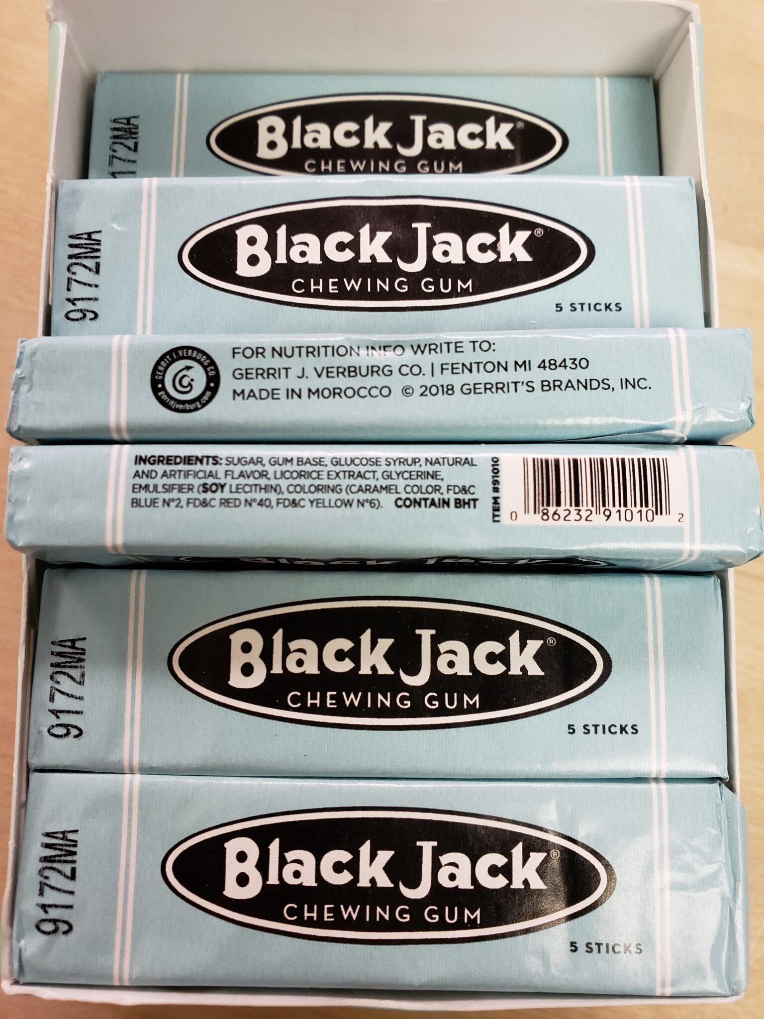 what is black jack chewing gum