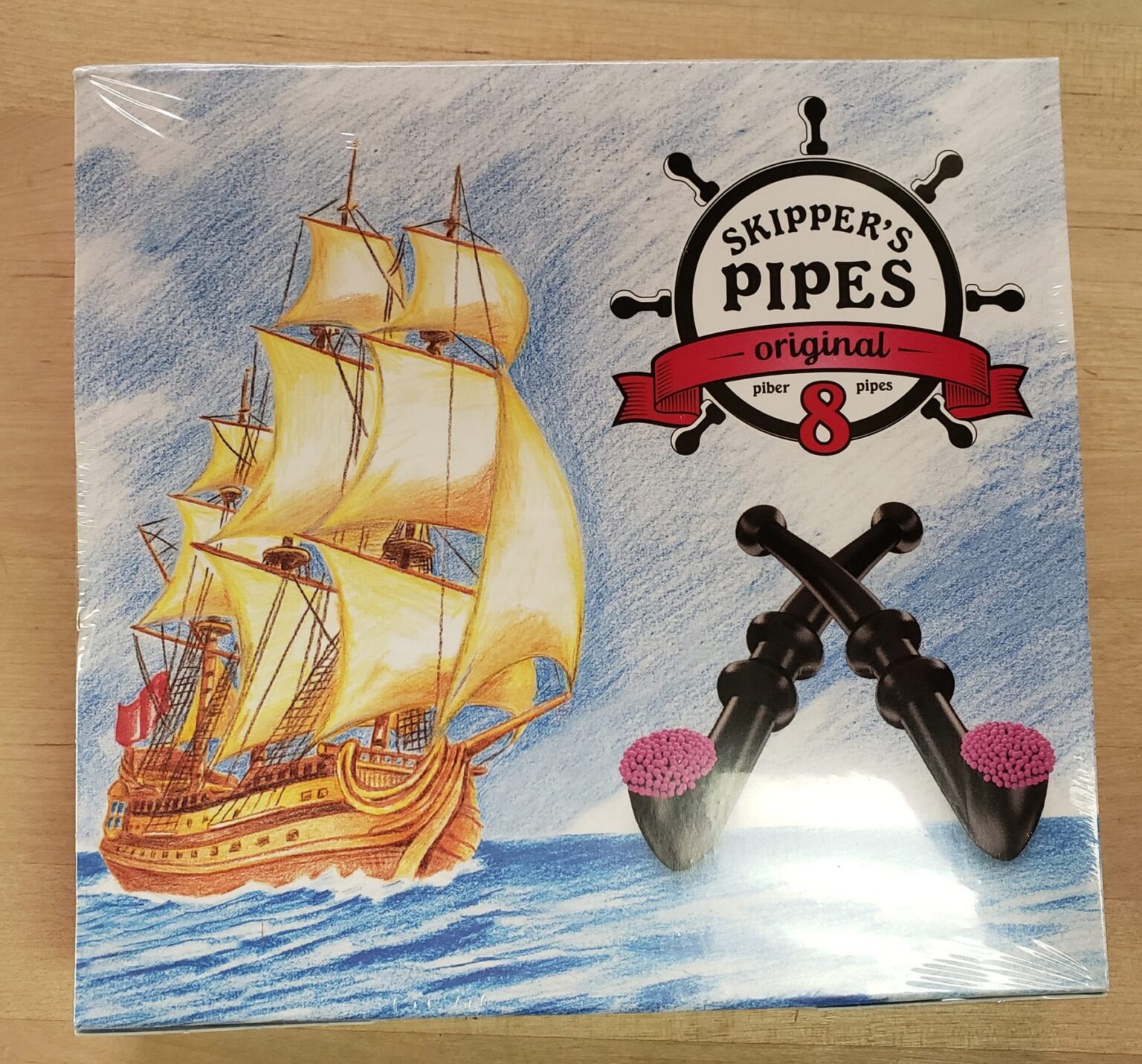 Skipper’s Original Licorice Pipe 8pack Crowsnest Candy Company