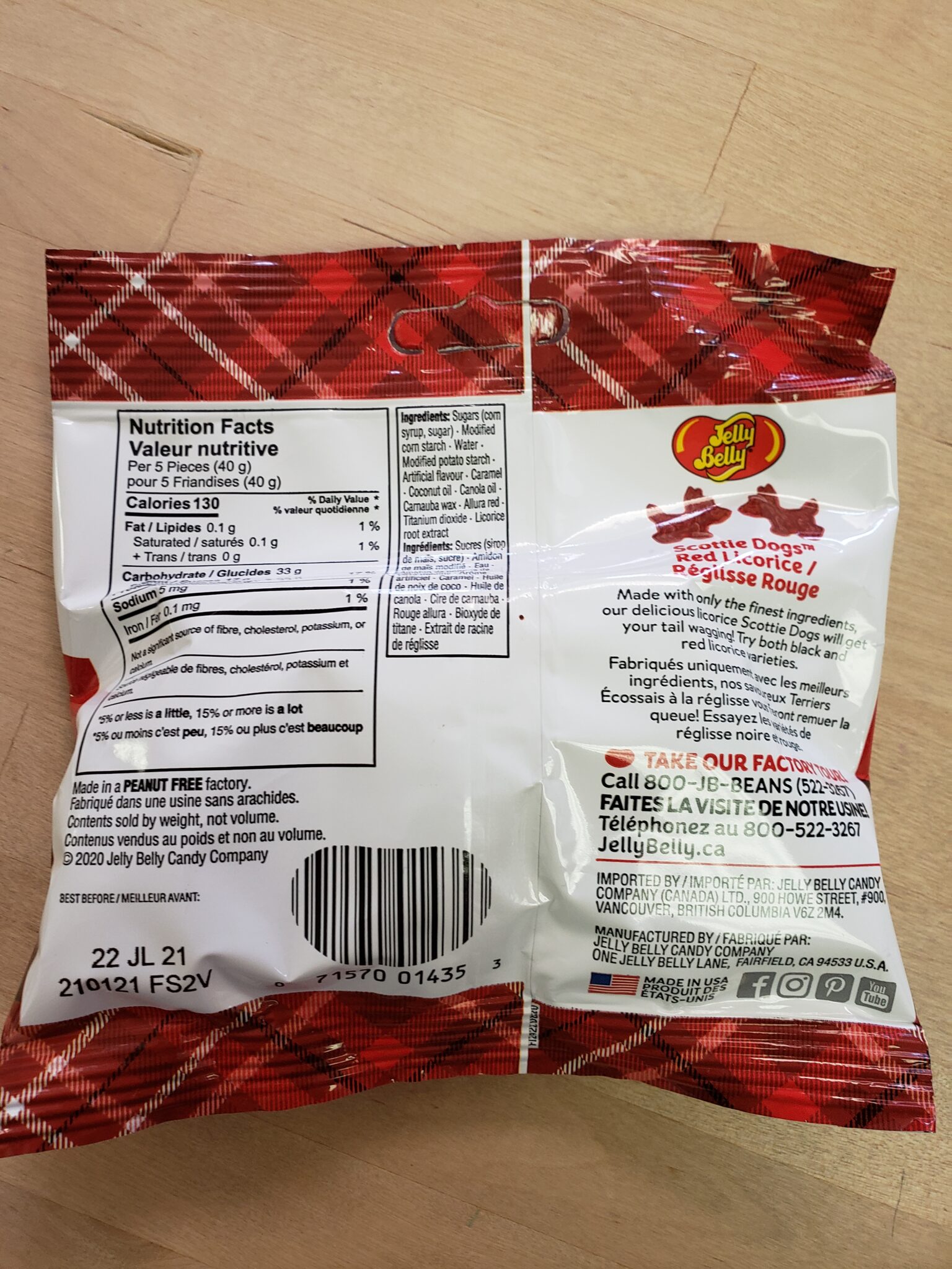 Jelly Belly Scottie Dogs Red Crowsnest Candy Company