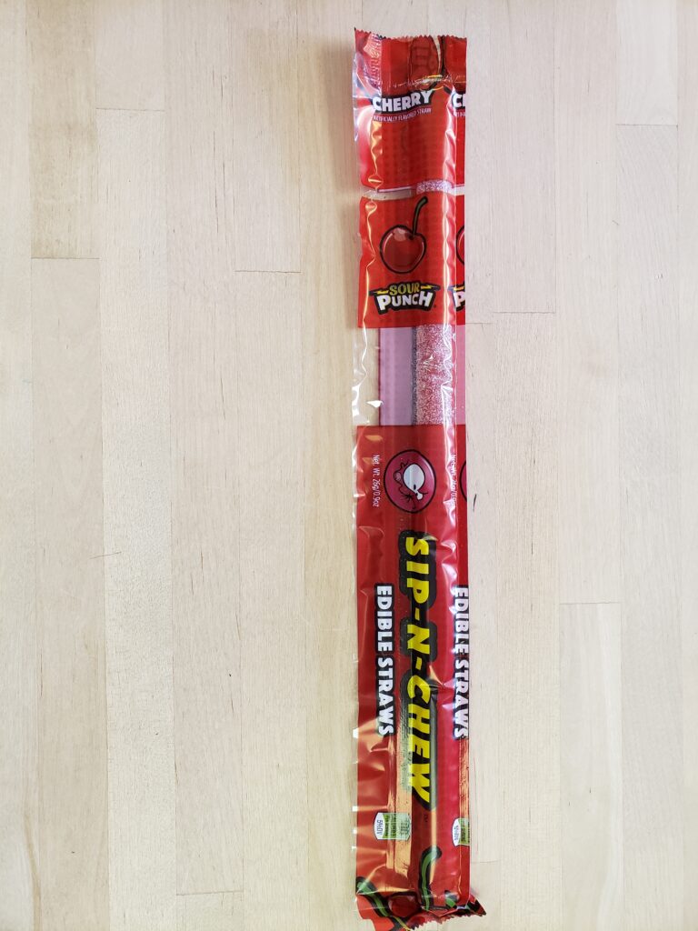 Sour Punch Sip N Chew Drinking Straws Cherry Crowsnest Candy Company