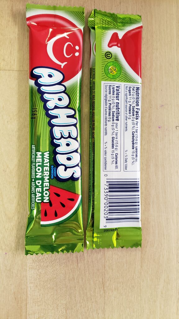 Airheads Watermelon Crowsnest Candy Company