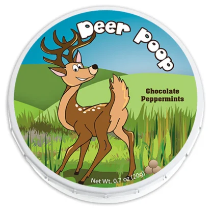 Chocolate Mints Collectible Tin-Bear or Deer Poop Sugarfree 20g