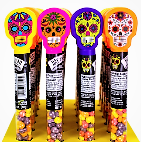 Day of the Dead Skull Candy Tubes