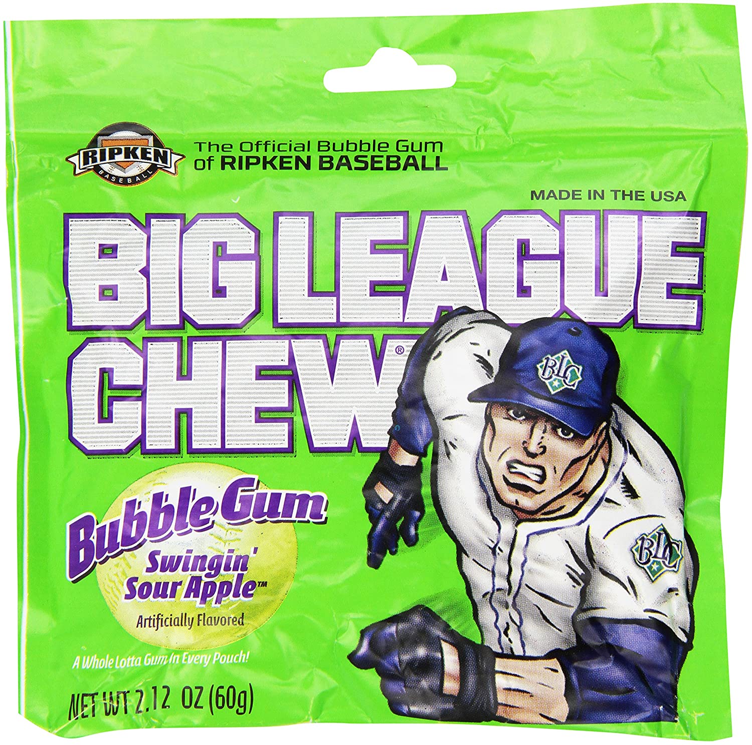 Big League Chew Swingin' Sour Apple 60g