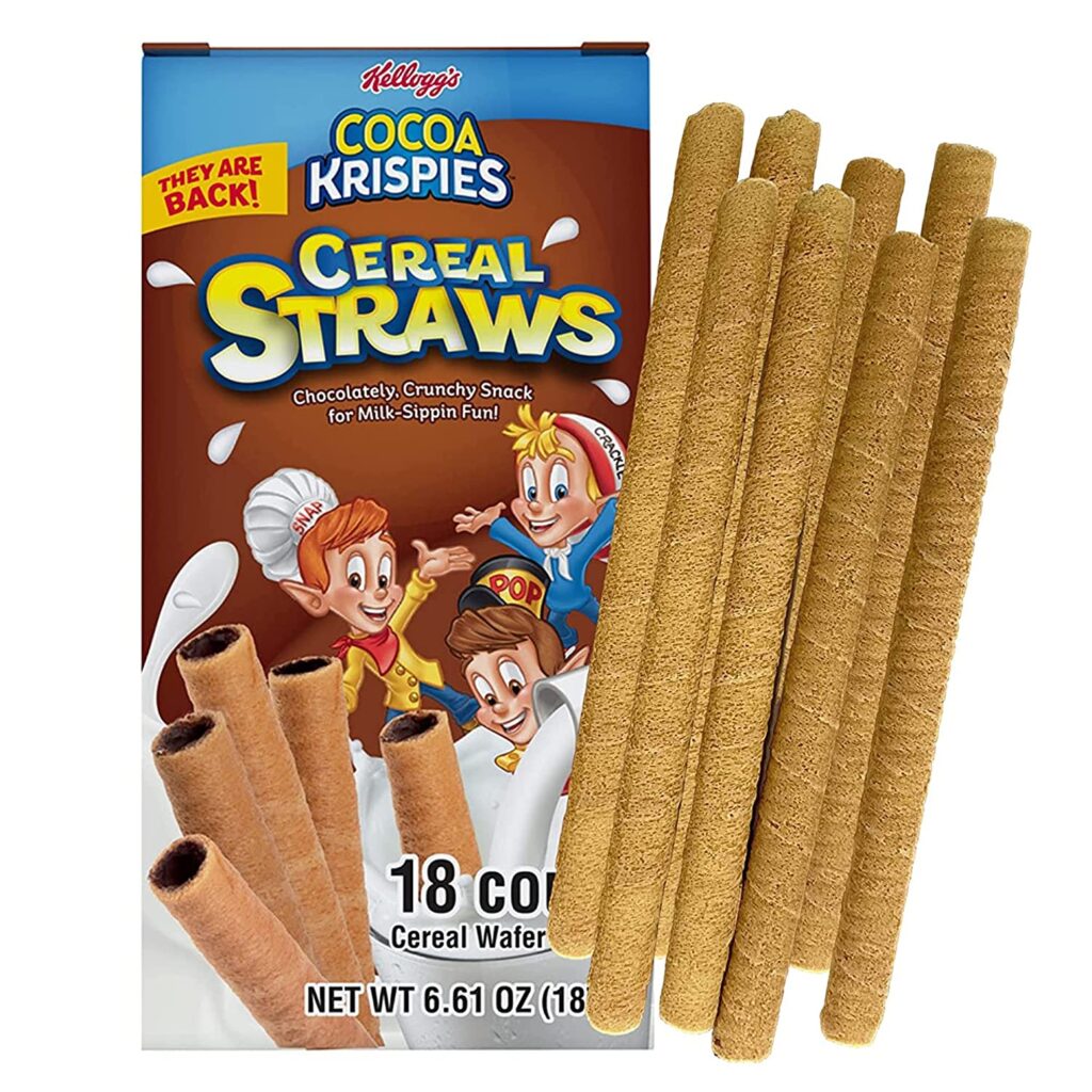 Cocoa Krispies Cereal Straws 5ct Crowsnest Candy Company