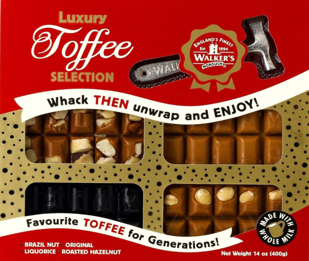Walker’s Luxury Toffee Hammer Pack UK 400g Crowsnest Candy Company