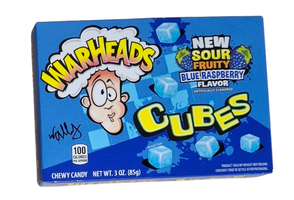 Warheads Cubes Blue Raspberry 85g