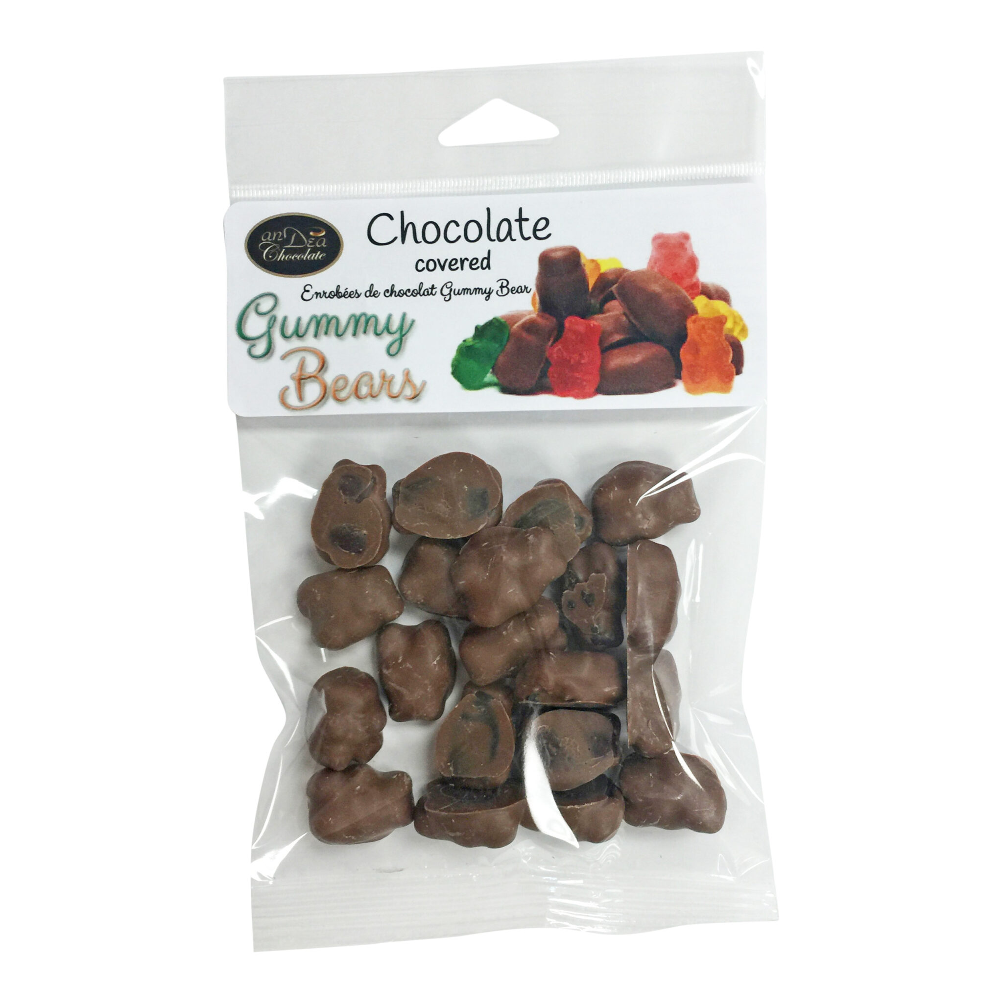 Milk Chocolate Covered Gummy Bears 100g Crowsnest Candy Company