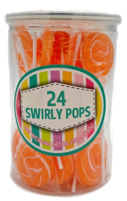 Swirly Pops Orange 24pc 280g