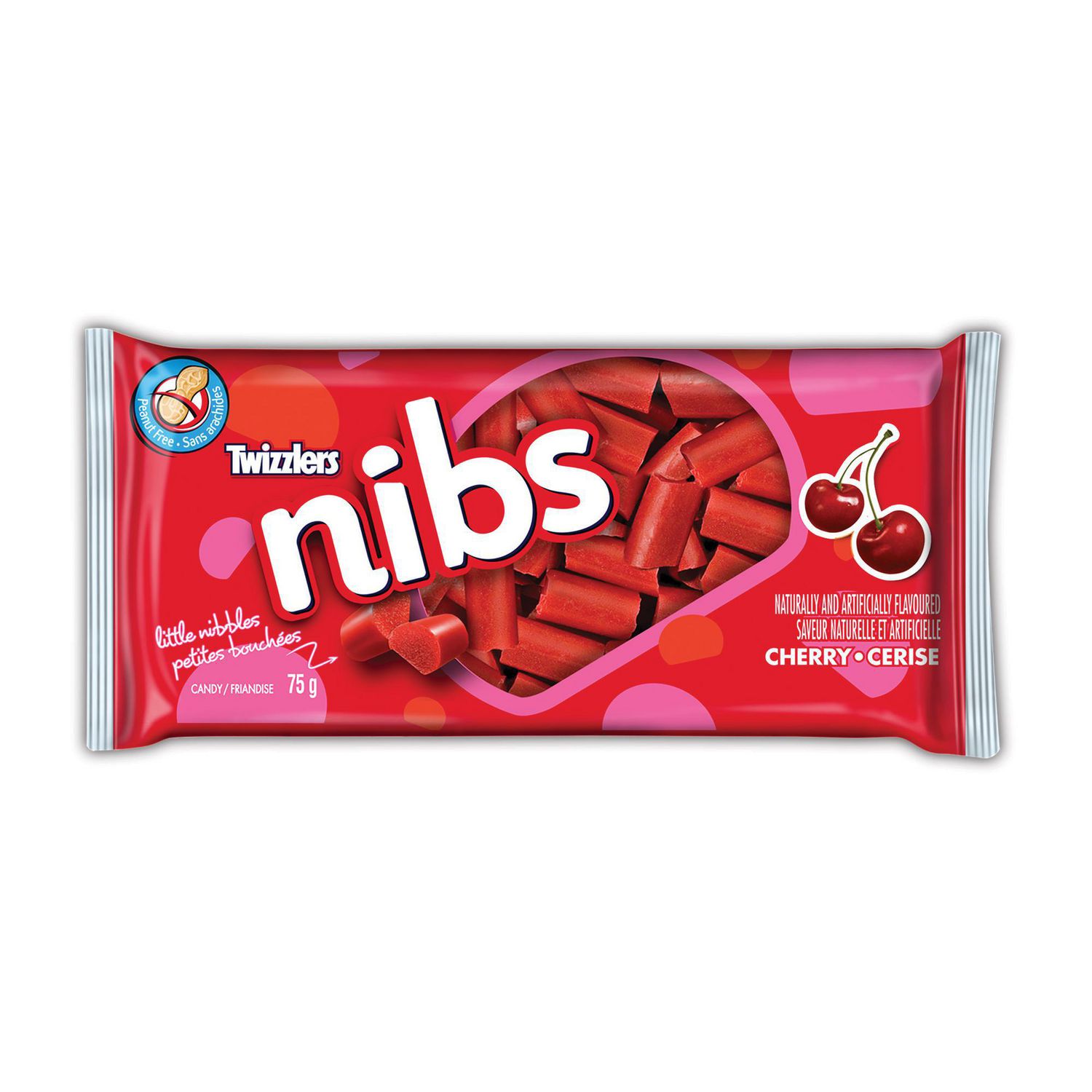 Twizzlers NIBS Cherry Licorice 75g Crowsnest Candy Company