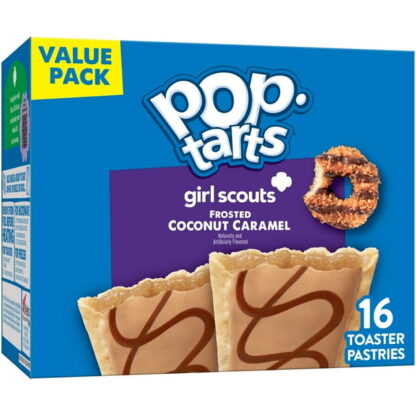 Pop Tarts Girl Scouts Frosted Coconut Caramel  (SOLD IN PACKS OF 2 NOT by Box) 96g