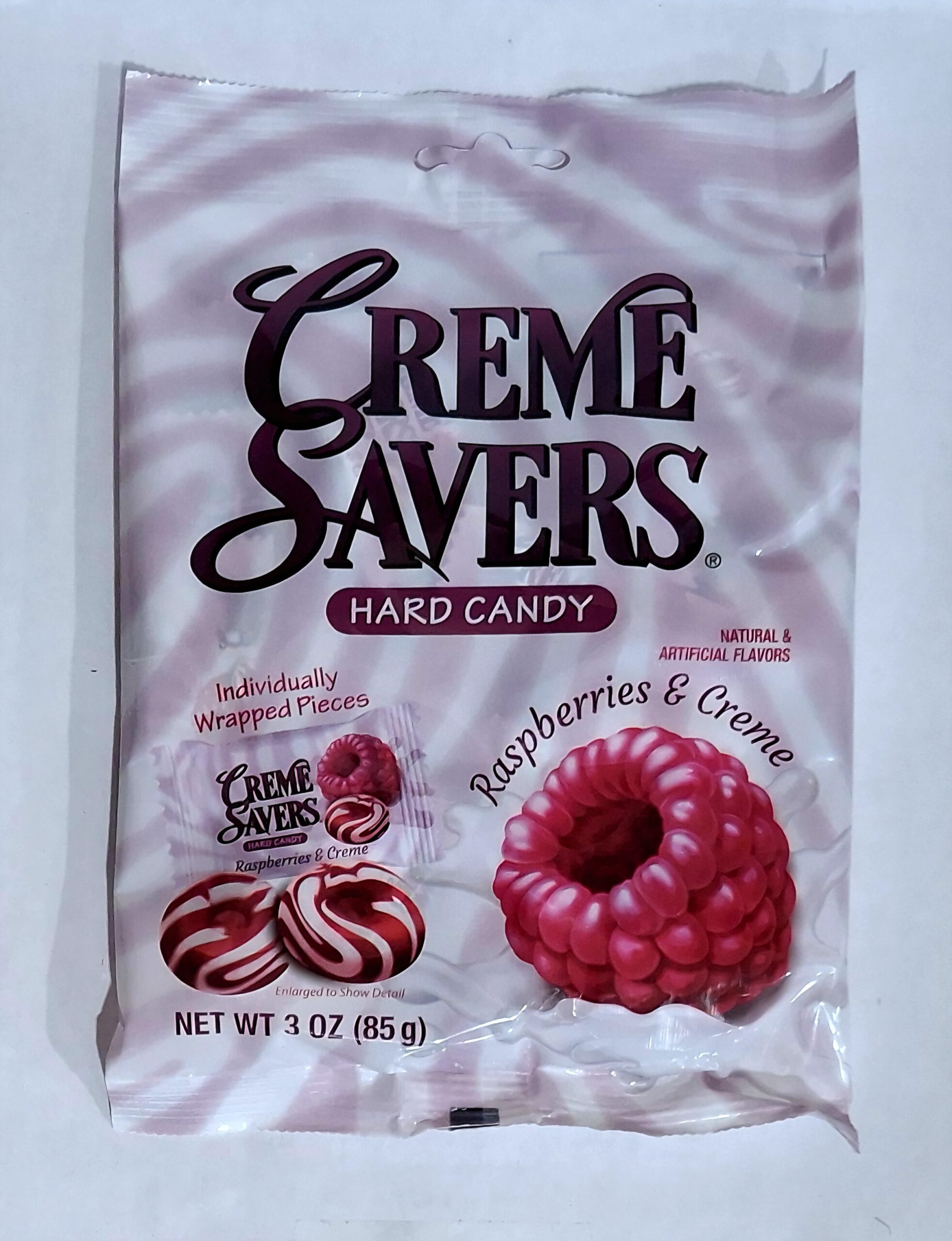 Creme Savers Bag Raspberries & Creme 85g