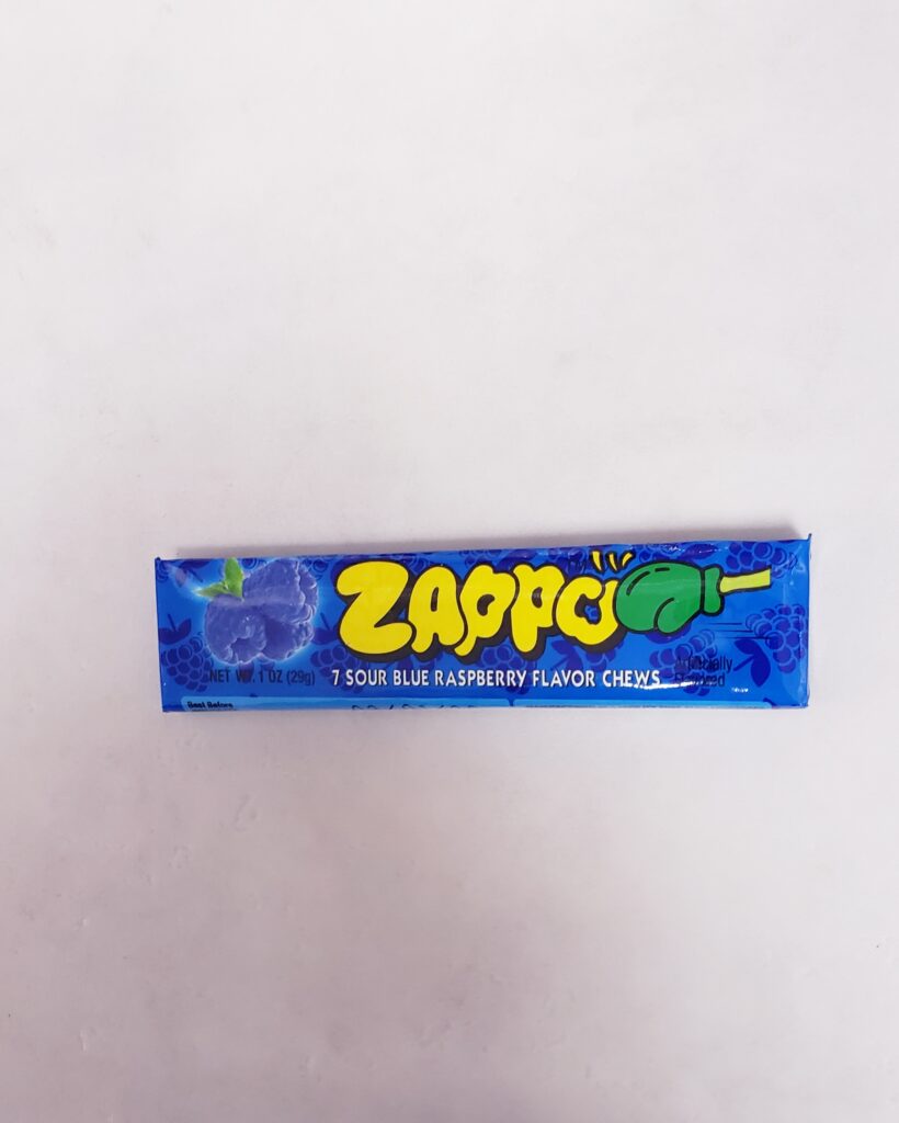 Single Candy Zapoo Zappo Sour Blue Raspberry – Crowsnest Candy Company