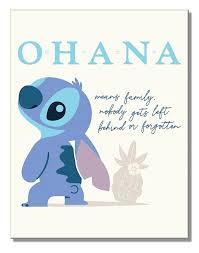 Tin Sign Ohana Stitch16"x12.5"290g