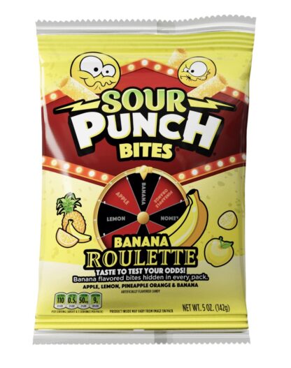 Sour Punch Bites Banana Roulette 142g