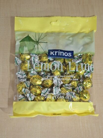Krinos Hard Candy Lemon Lime 200g