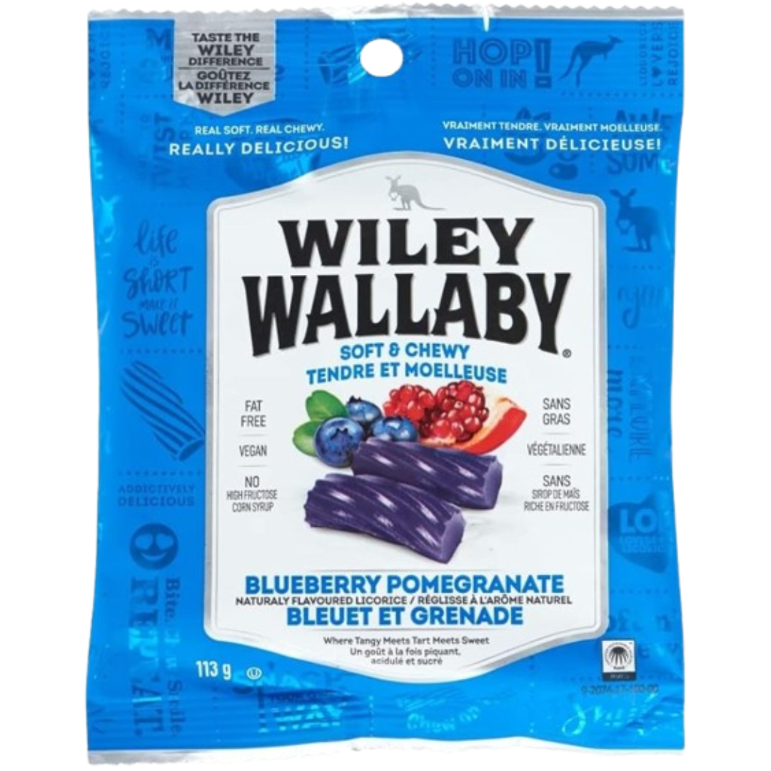 Wiley Wallaby Licorice Blueberry Pomegranate 113g