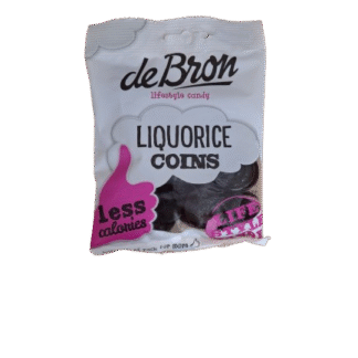 deBron Licorice Coins Sugar free 100g