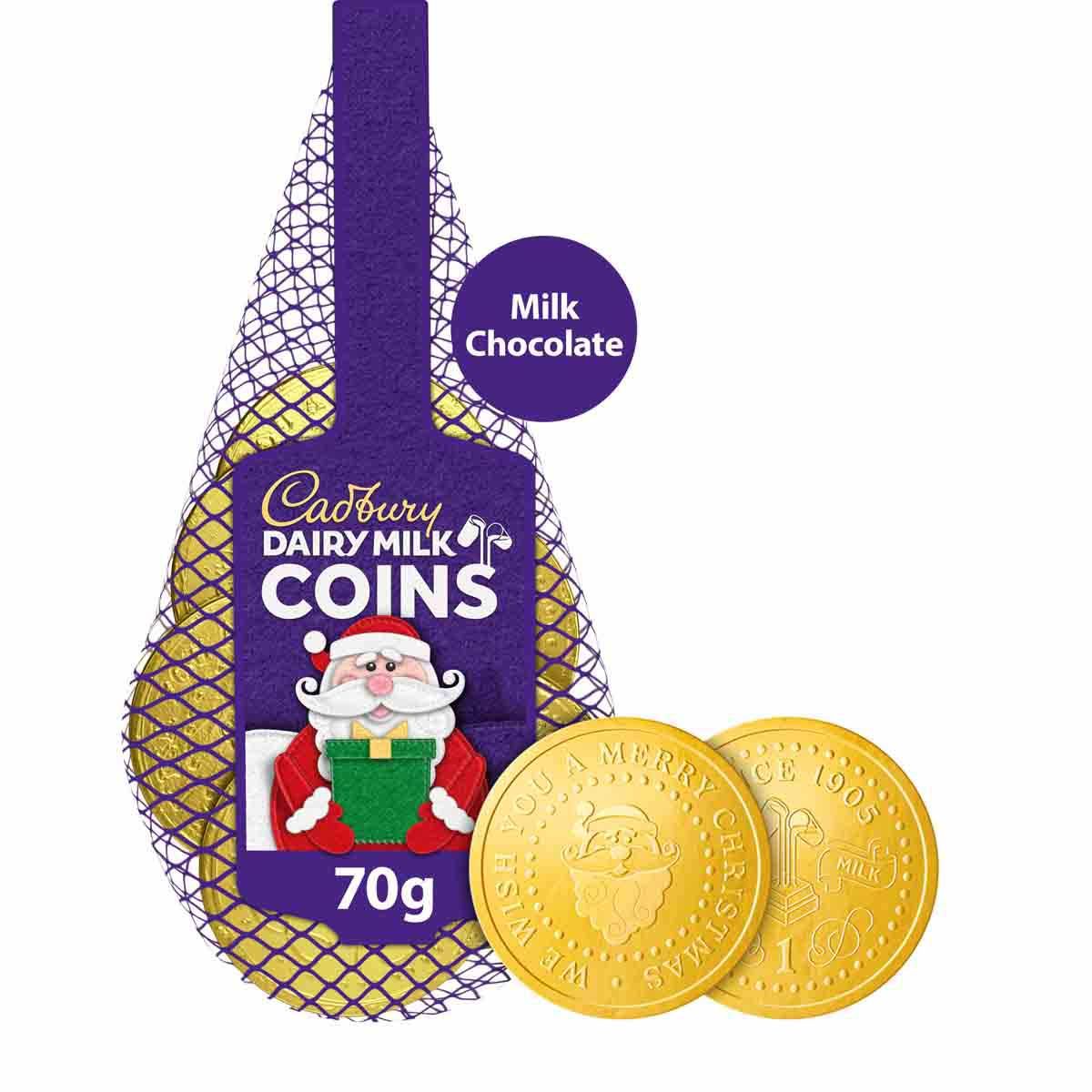 Cadbury Dairy Milk Chocolate Coins 70g UK