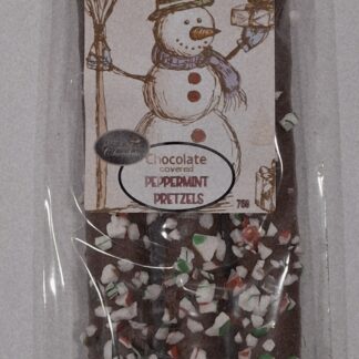 Chocolate Covered Peppermint Pretzel Rods 3pc 75g