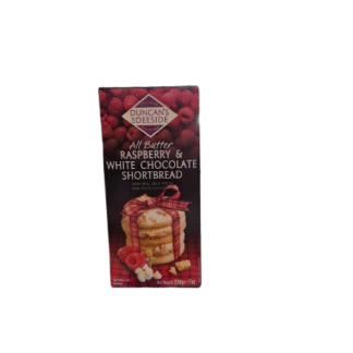 Duncan's Shortbread All Butter Raspberry & White Chocolate Chip 200g UK