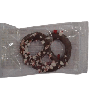 Gourmet Milk Chocolate Pretzel with Crushed Peppermint 24g