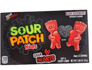 Sour Patch Kids Sour Hearts Theatre Box 87g
