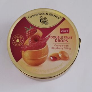 Cavendish and Harvey Double Fruit Drops-Orange with Raspberry175g