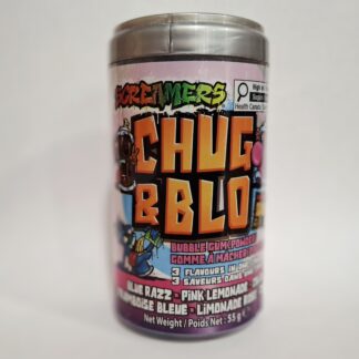 Screamers Chug and Blo Sour Bubble Gum Powder 55g