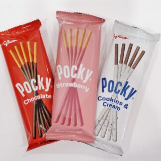 Pocky Assorted-Chocolate, Strawberry, Cookies and Cream 45g