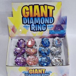 Giant Faux Diamond Ring 11g