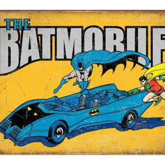 Tin Sign Batman The Batmobile 16"x 12.5" 290g