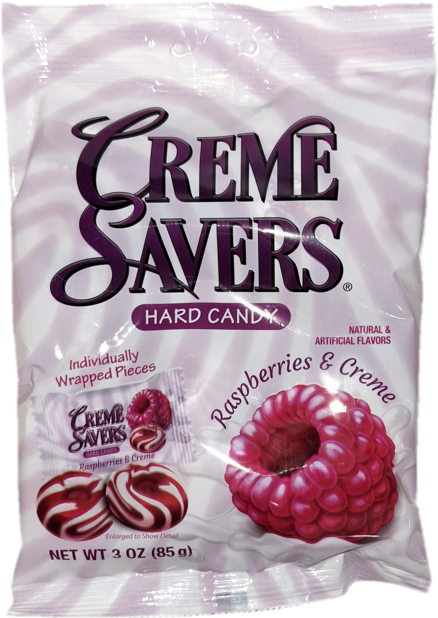 Creme Savers Bag Raspberries & Creme 85g
